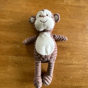 Chick Pea Monkey Plush 11” Ribbed Cream Tan White Stuffed Animal Toy Chickpea